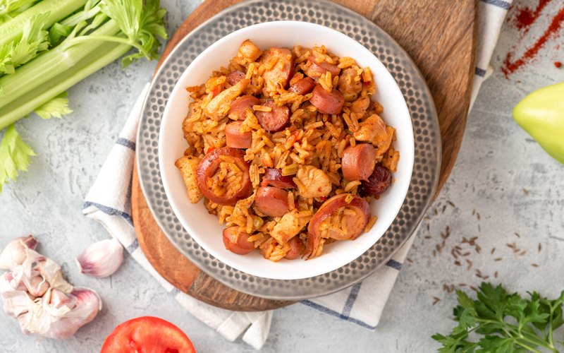 A plate with our fried chicken and two sides